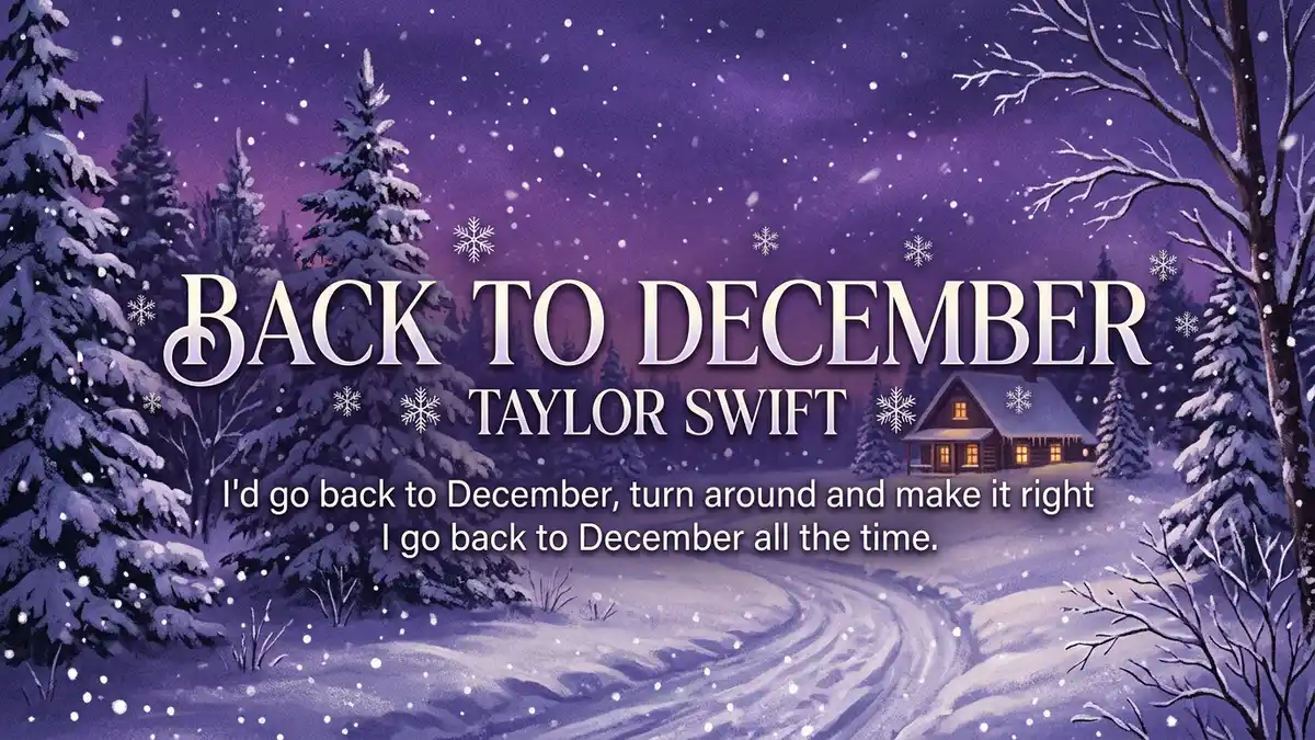Back to December Taylor Swift Lyrics