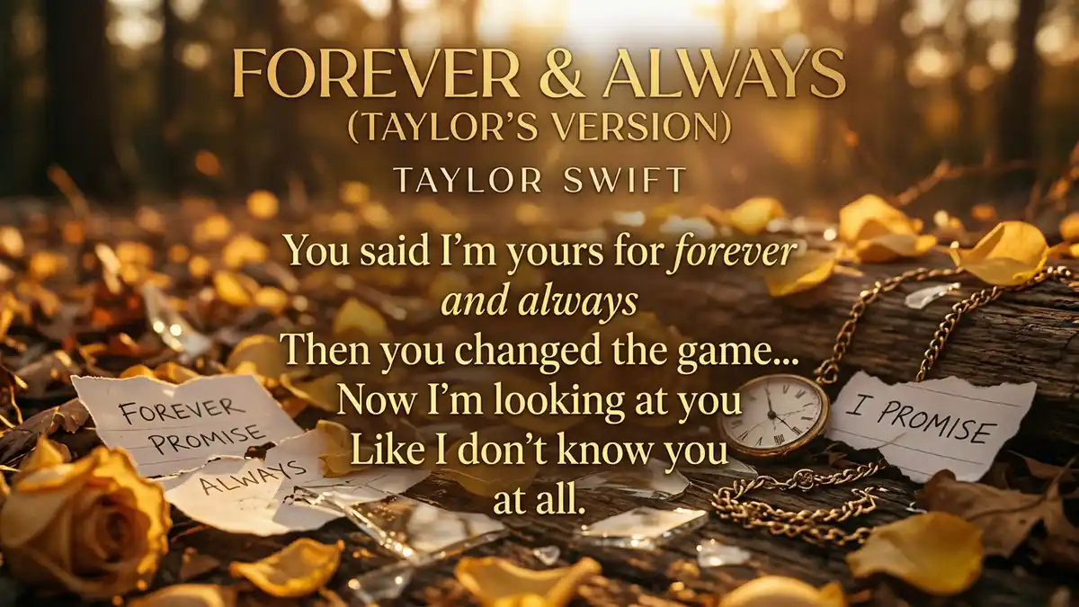 Forever and Always Taylor Swift Lyrics Taylor's Version
