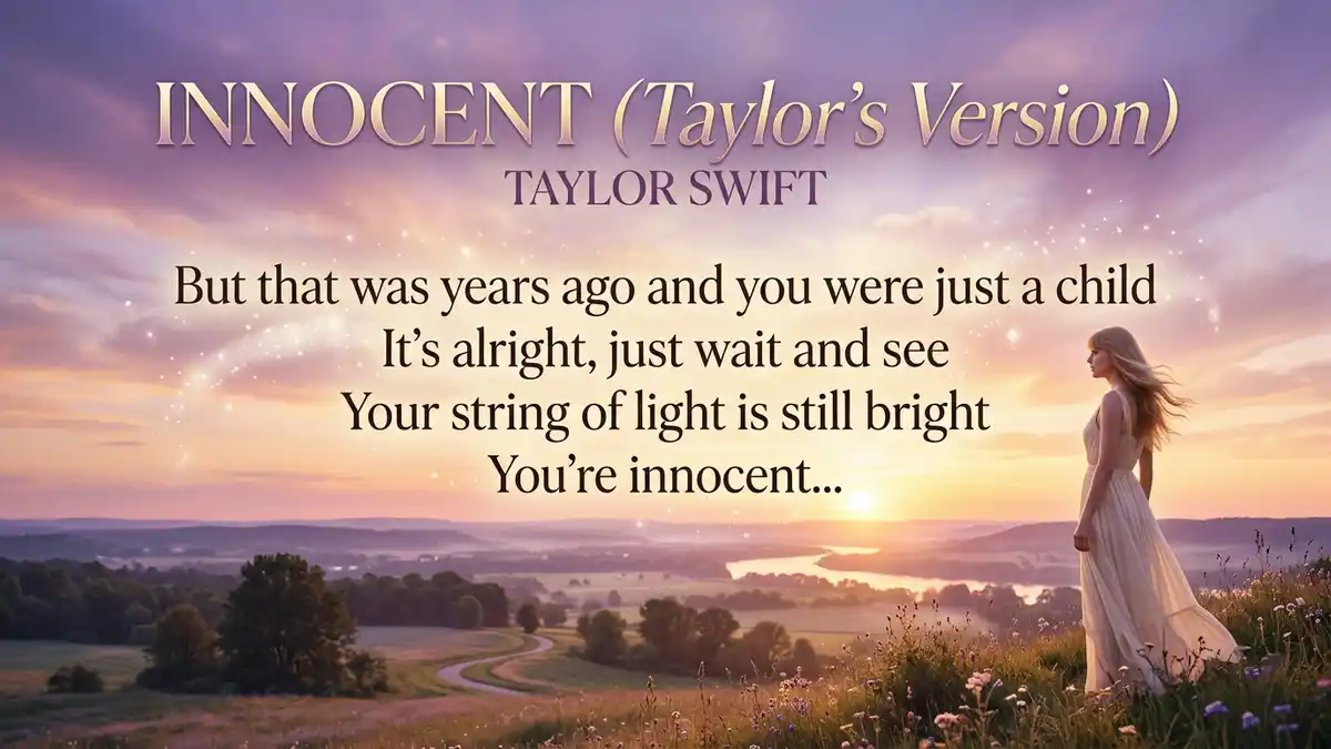 Innocent Taylor Swift lyrics Taylor's Version