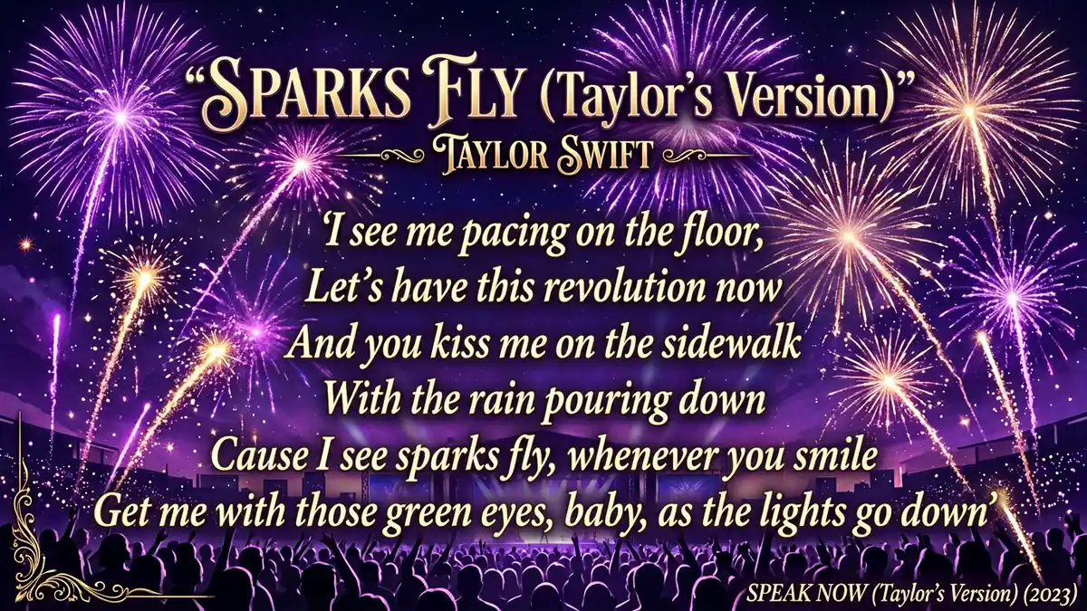Sparks Fly Taylor Swift lyrics Taylor's Version
